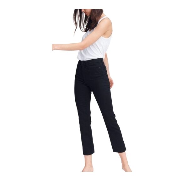 Rag & Bone Nina High waisted ankle cigarette Jeans Black Size 25 size 0 / 2 - Picture 3 of 16